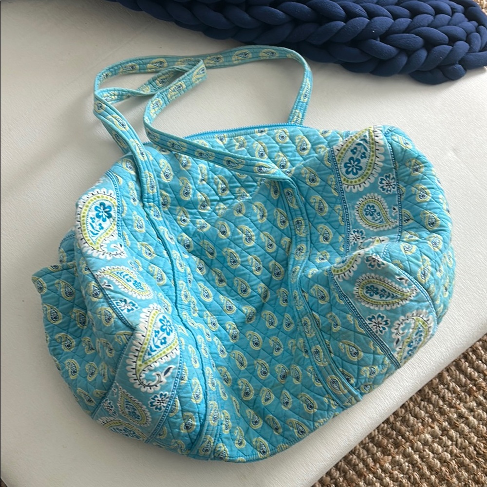Blue Vera Bradley large tote